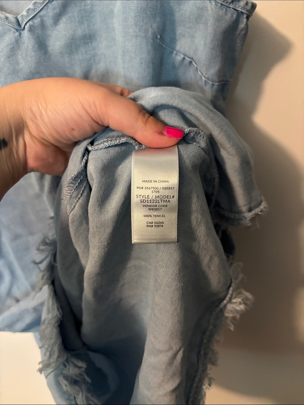 Lightweight Coastal New England Summer Splendid Light Blue Denim Slip Dress XS - Picture 3 of 4
